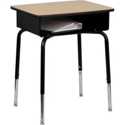 Flash Furniture Student Desk With Open Front Metal Book Box - FD-DESK-GG