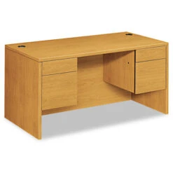 HON 10500 Series Double 3/4 Pedestal Desk 60", Assembled - 10573CC