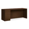 HON 10500 Series Single Full Pedestal Credenza 72" Left, Assembled Mocha - 105904LMOCH
