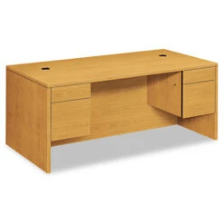 HON 10500 Series Double 3/4 Pedestal Desk 72", Assembled - 10593CC