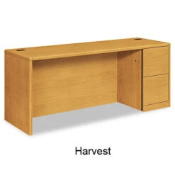 HON 10700 Series Single Right Pedestal Credenza, Assembled- 10707R