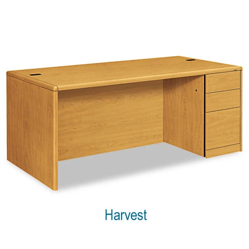 HON 10700 Series Single Pedestal Desk Right 72", Assembled - 10787R - Image 3