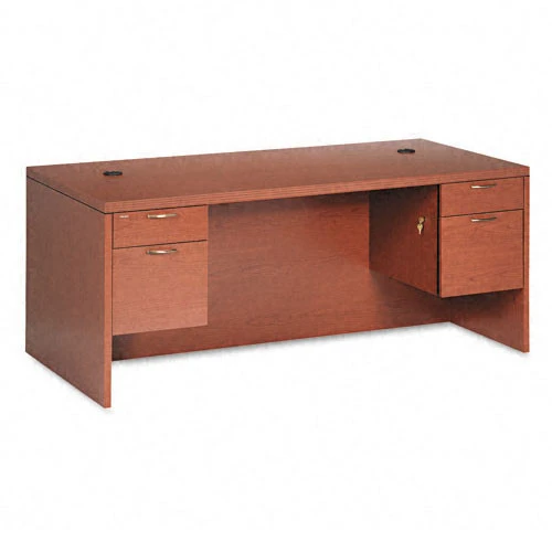 HON 11500 Series Valido Executive Double Pedestal Desk 72" Rectangular, Assembled - 11593