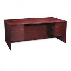 HON 10500 Series Double 3/4 Pedestal Desk 72", Assembled - 10593NN