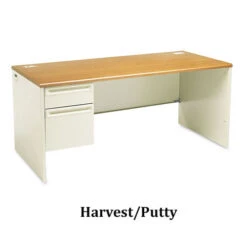 HON 38000 Series Desk W/Left Pedestal For Workstation - 38292L