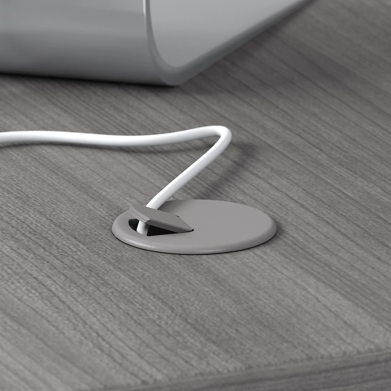 Bush Business Furniture 400 Series Table Desk 48" Platinum Gray - 400S146PG - Image 6