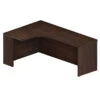 Mayline Aberdeen Extended Corner Desk Table 72" Left Mocha - AEC72L
