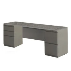 Mayline CSII Credenza With 2 Pedestals66W X 24D (1 B/B/F And 1 F/F) - C1165