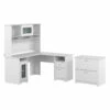 Bush Cabot Collection L-Shaped Desk 60" Package White - CAB005WHN
