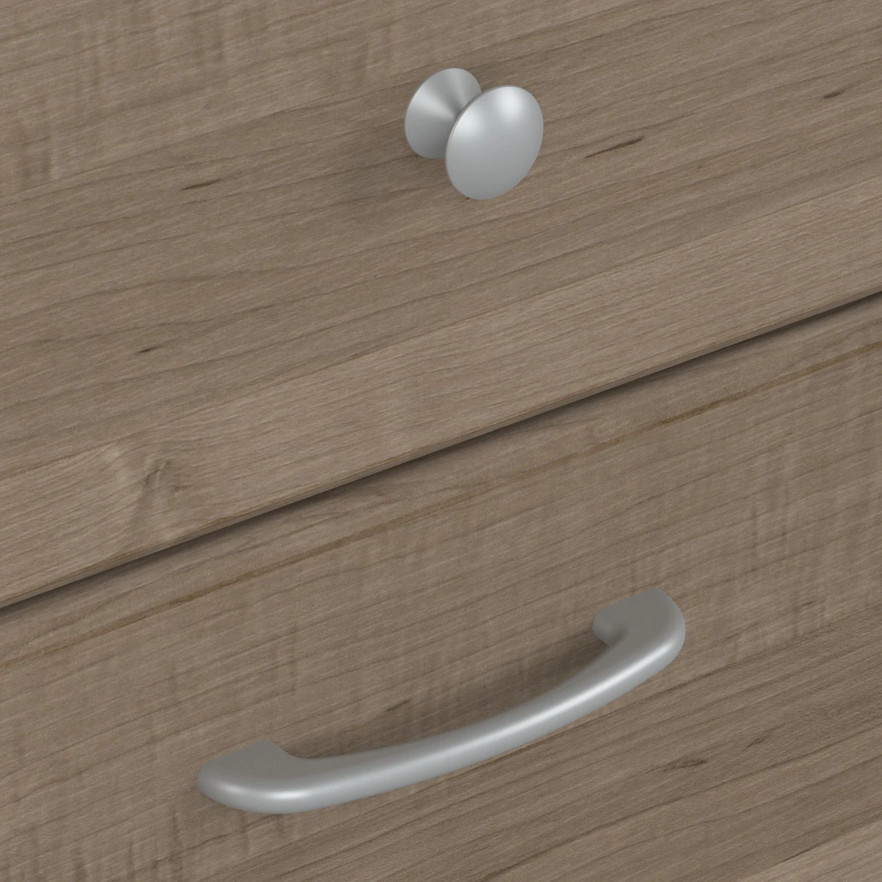 Bush Furniture Cabot Collection 60W L Shaped Computer Desk With Drawers Ash Gray - CAB043AG - Image 8