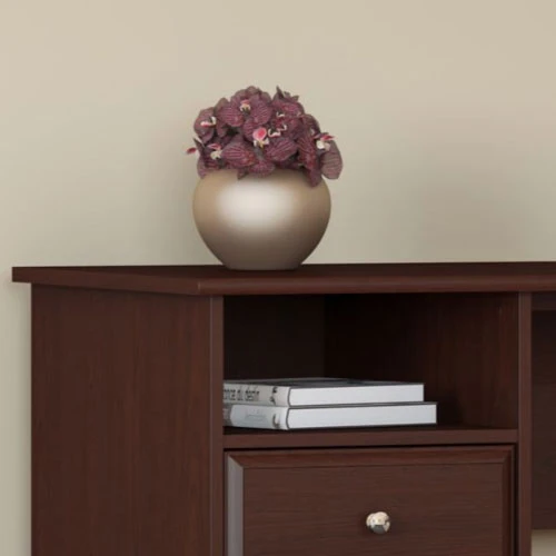 Bush Furniture Cabot Collection 60W L Shaped Computer Desk With Hutch And DrawersHarvest Cherry - CAB046HVC - Image 7