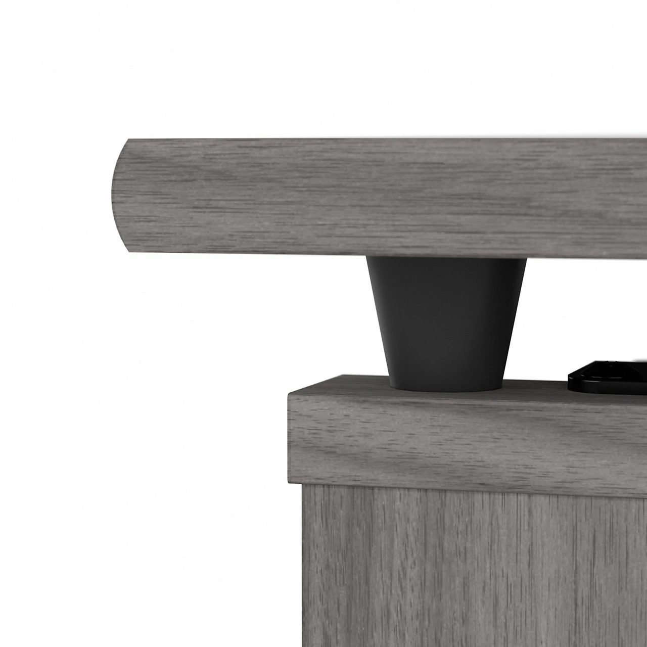 Bush Furniture Cabot Collection 72W 3 Position Sit To Stand L Shaped Desk With Hutch Modern Gray - CAB052MG - Image 9