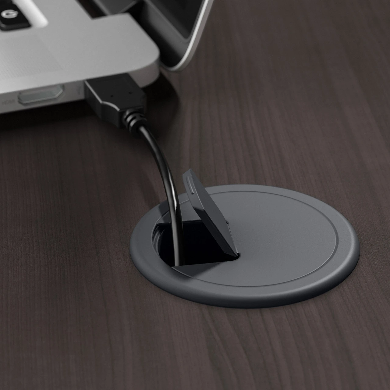 Bush Furniture Cabot Collection 72W L Shaped Computer Desk With Hutch And Drawers Heather Gray - CAB053HRG - Image 6