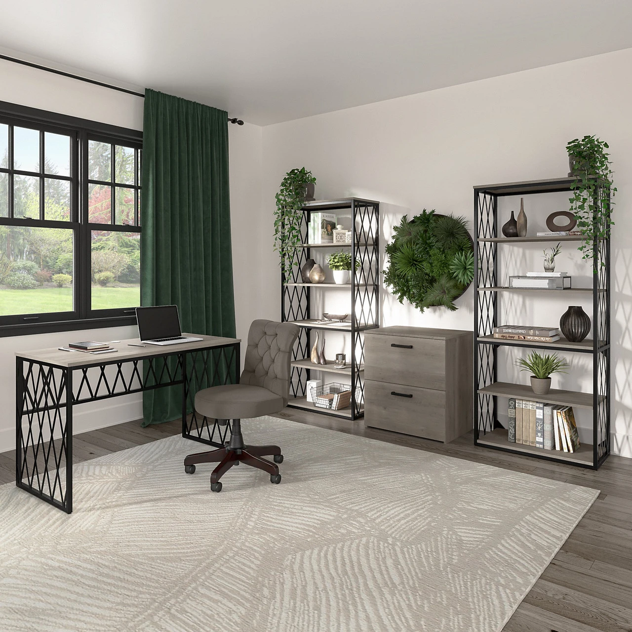 Kathy Ireland Home By Bush Furniture City Park 60W Industrial L Shaped Desk - CPK001DG - Image 8