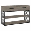 Kathy Ireland Home By Bush Furniture City Park Industrial Console Table With Drawers And Shelves - CPT148DG-03