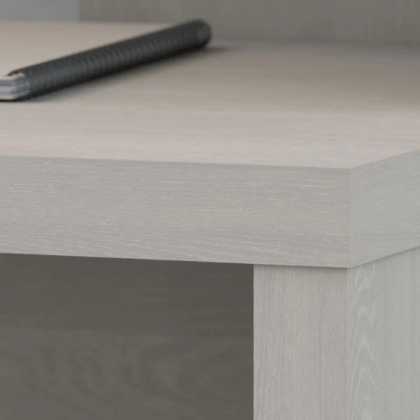 Bush Echo L-Shaped Desk With Hutch And Pedestal File 60" -ECH009GS - Image 9