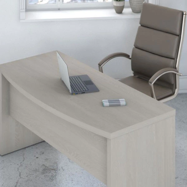 Bush Echo Bow Front Desk With 3-Drawer Mobile Pedestal 60" - ECH001GS - Image 7