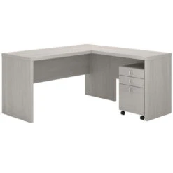 Bush Echo Credenza/ Desk With 36" Return And Mobile Pedestal 60" - ECH008GS