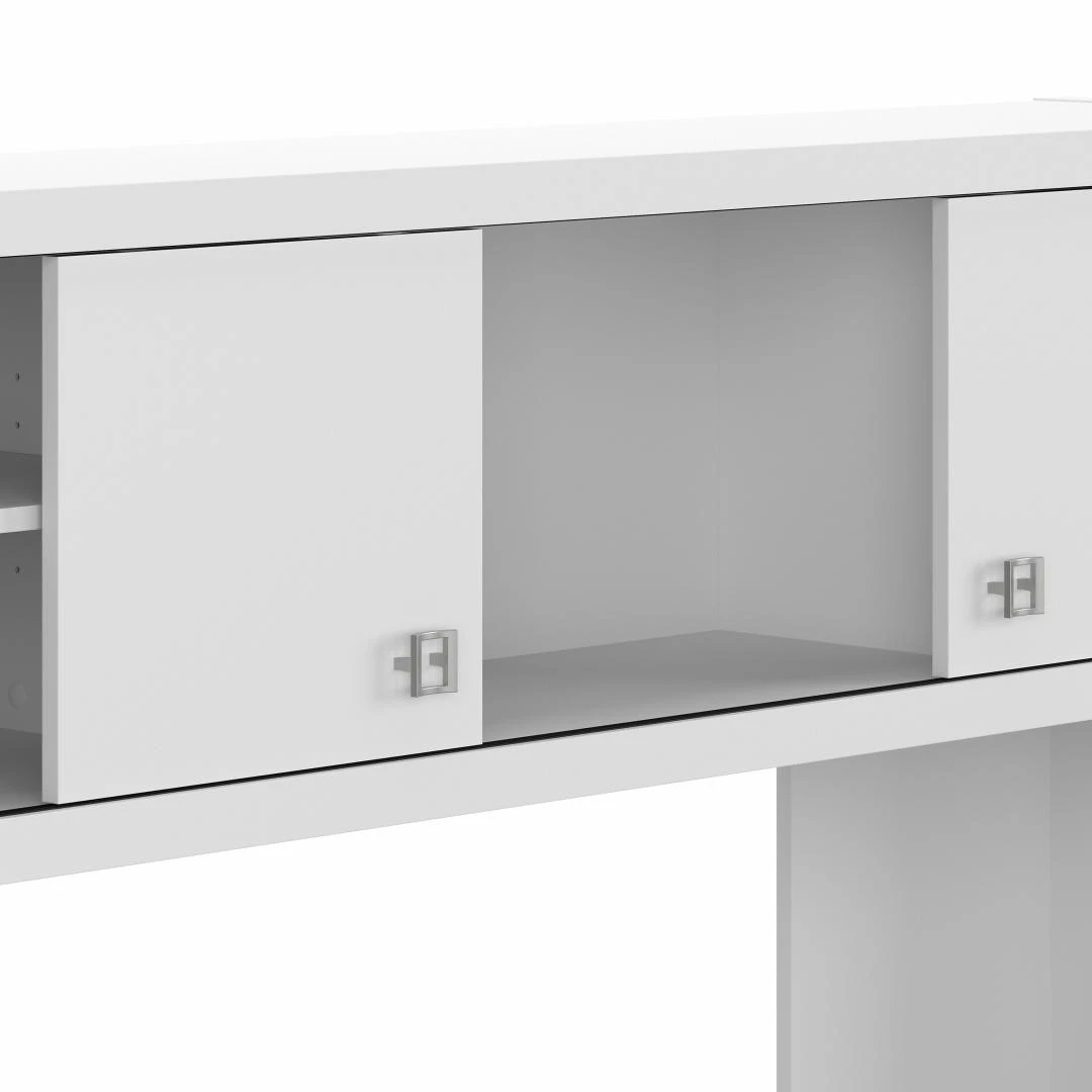 Bush Echo 72W L Shaped Computer Desk With Hutch Pure White - ECH057PW - Image 7