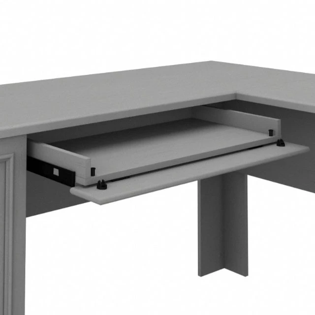 Bush Furniture Fairview 60W L Shaped Desk With Hutch In Cape Cod Gray - FV004CG - Image 5