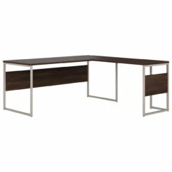 Bush Business Furniture Hybrid 72W X 30D L Shaped Table Desk In Black Walnut - HYB026BW