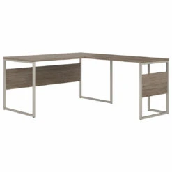Bush Business Furniture Hybrid 60W X 30D L Shaped Table Desk In White - HYB027WH