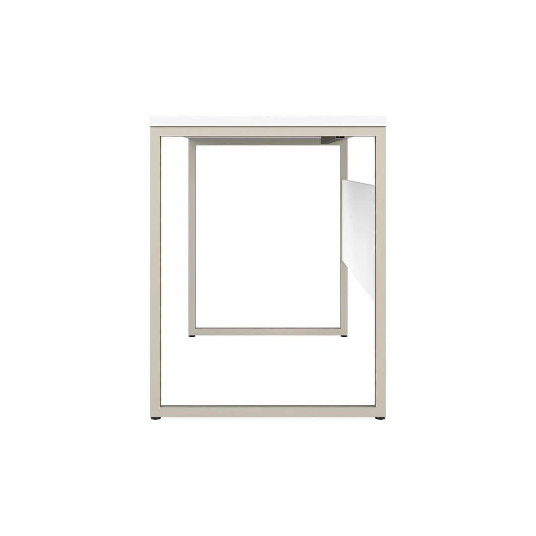 Bush Furniture Hybrid 48W X 24D Computer Table Desk In White - HYD148WH - Image 6