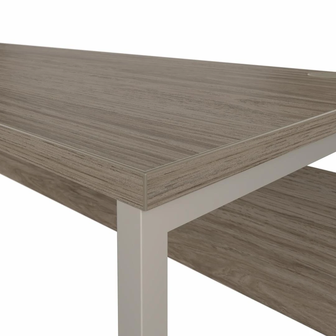 Bush Furniture Hybrid 60W X 24D Computer Table Desk In Modern Hickory - HYD260MH - Image 9