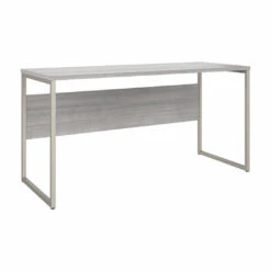 Bush Furniture Hybrid 72W X 30D Computer Table Desk In Platinum Gray - HYD373PG