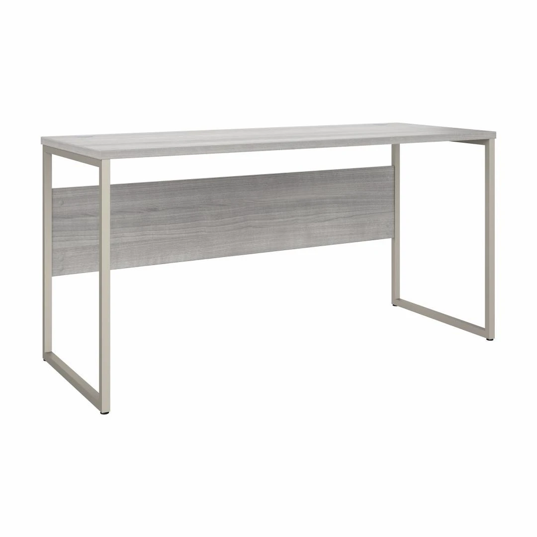 Bush Furniture Hybrid 72W X 30D Computer Table Desk In Platinum Gray - HYD373PG