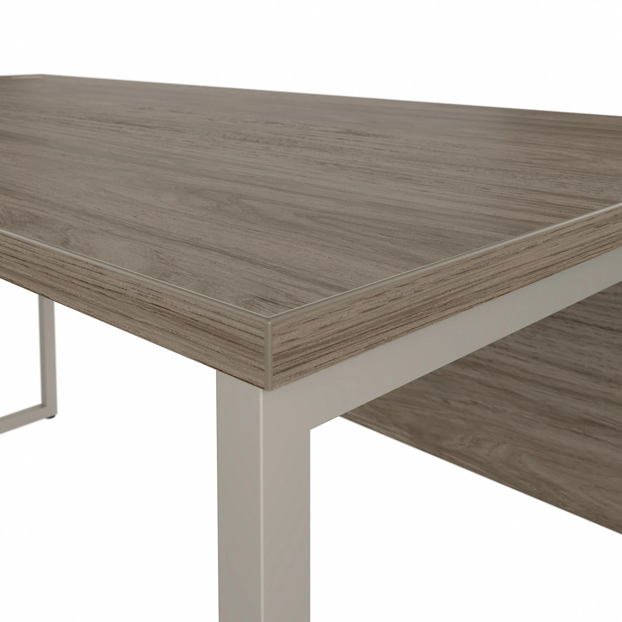 Bush Furniture Hybrid 60W X 30D Computer Table Desk In Modern Hickory - HYD360MH - Image 11