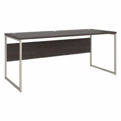 Bush Furniture Hybrid 72W X 30D Computer Table Desk In Storm Gray - HYD373SG
