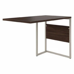 Bush Business Furniture Hybrid 42W X 24D Desk Return/Bridge In Black Walnut - HYR142BW