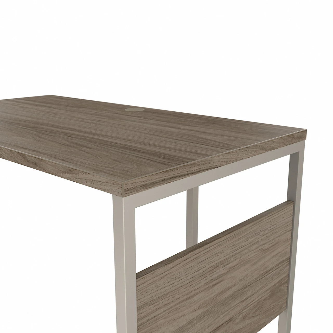 Bush Business Furniture Hybrid 42W X 24D Desk Return/Bridge In Modern Hickory - HYR142MH - Image 9