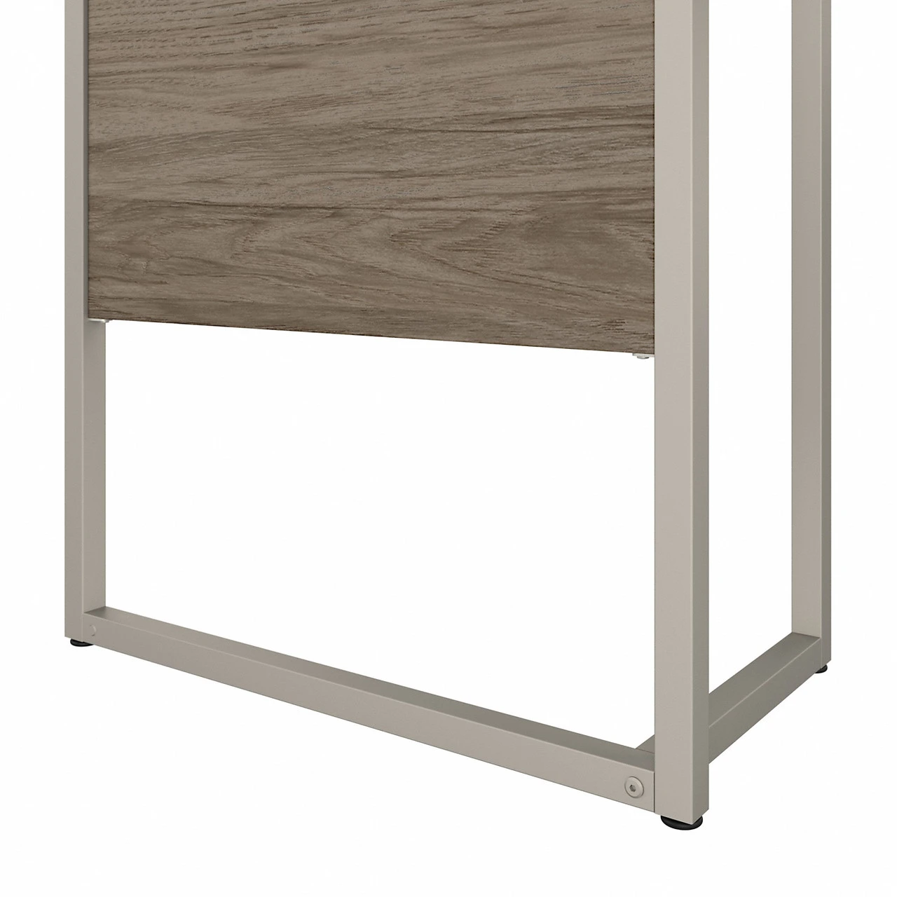Bush Business Furniture Hybrid 42W X 24D Desk Return/Bridge In Modern Hickory - HYR142MH - Image 10