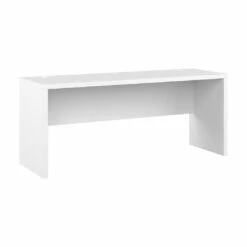 Bush Business Furniture Echo By Kathy Ireland 72W Credenza Desk Pure White - KI60110-03