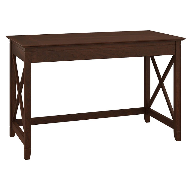 Bush Key West 48"W Writing Desk With 2 Drawer Mobile Pedestal And 5 Shelf Bookcase - KWS002BC - Image 7