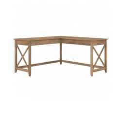 Bush Key West 60W L Shaped Desk Reclaimed Pine - KWD160RCP-03