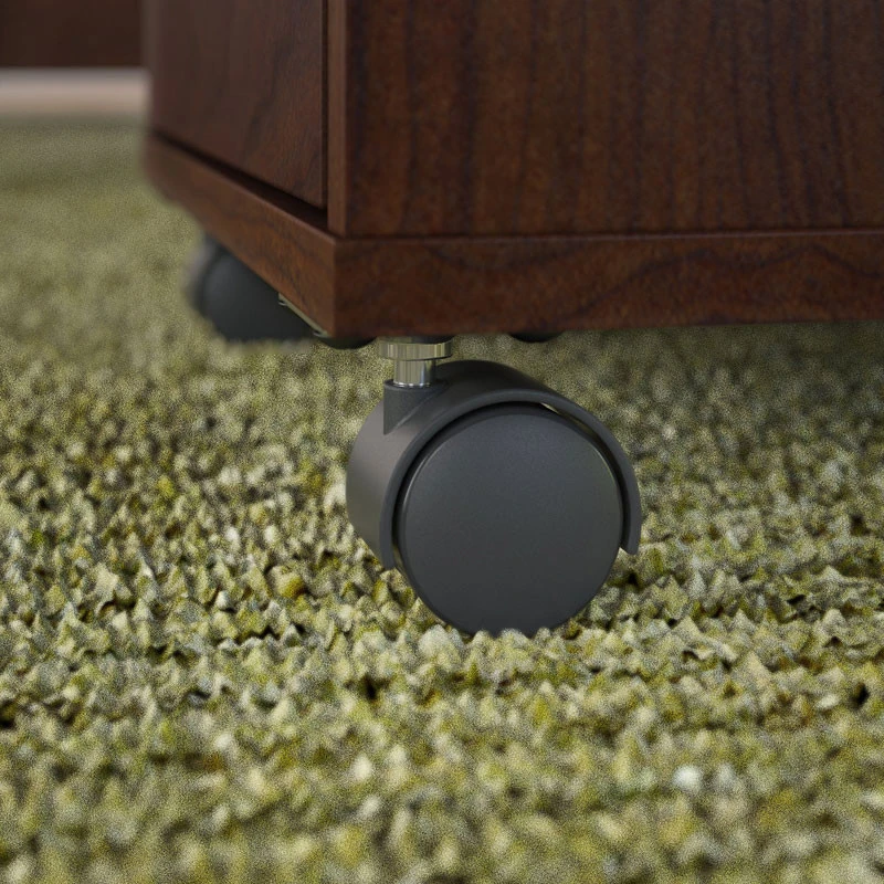 Bush Key West 48"W Writing Desk With 2 Drawer Mobile Pedestal And 5 Shelf Bookcase - KWS002BC - Image 13