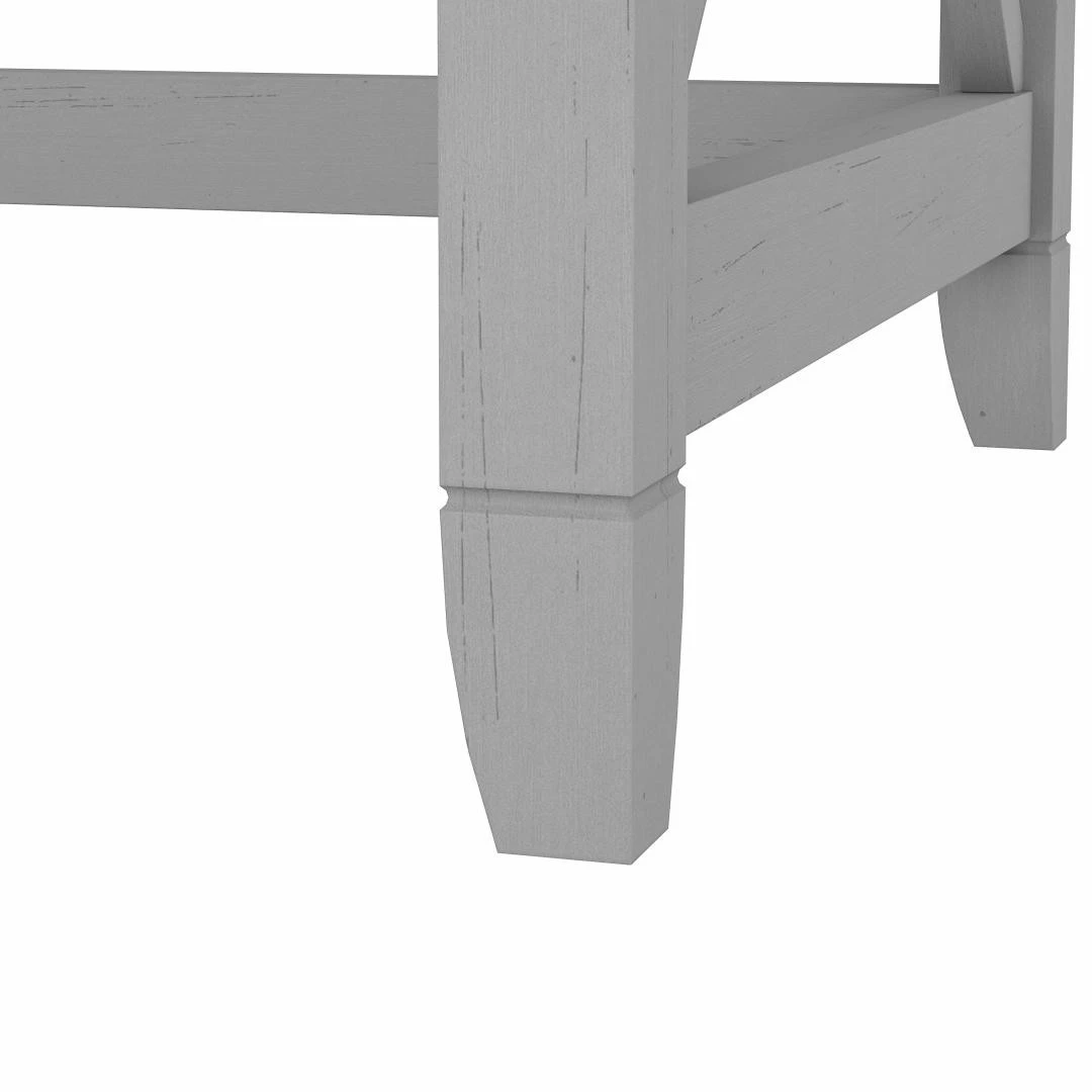 Bush Key West 48W Writing Desk With 2 Drawer Mobile Filing Cabinet Cape Cod Gray - KWS001CG - Image 6