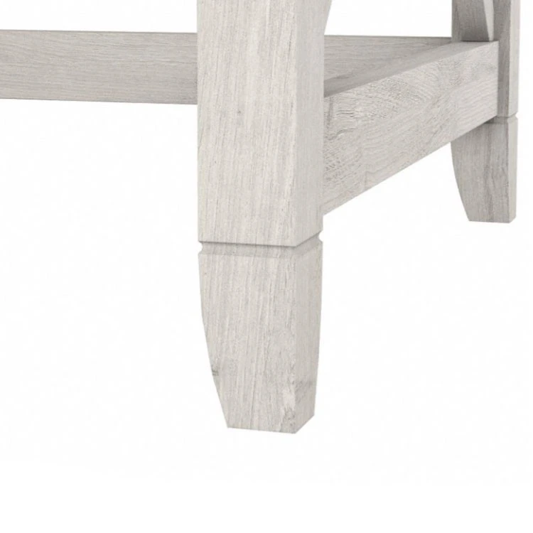 Bush Key West 48W Writing Desk With 2 Drawer Lateral File Cabinet Linen White Oak - KWS003LW - Image 8