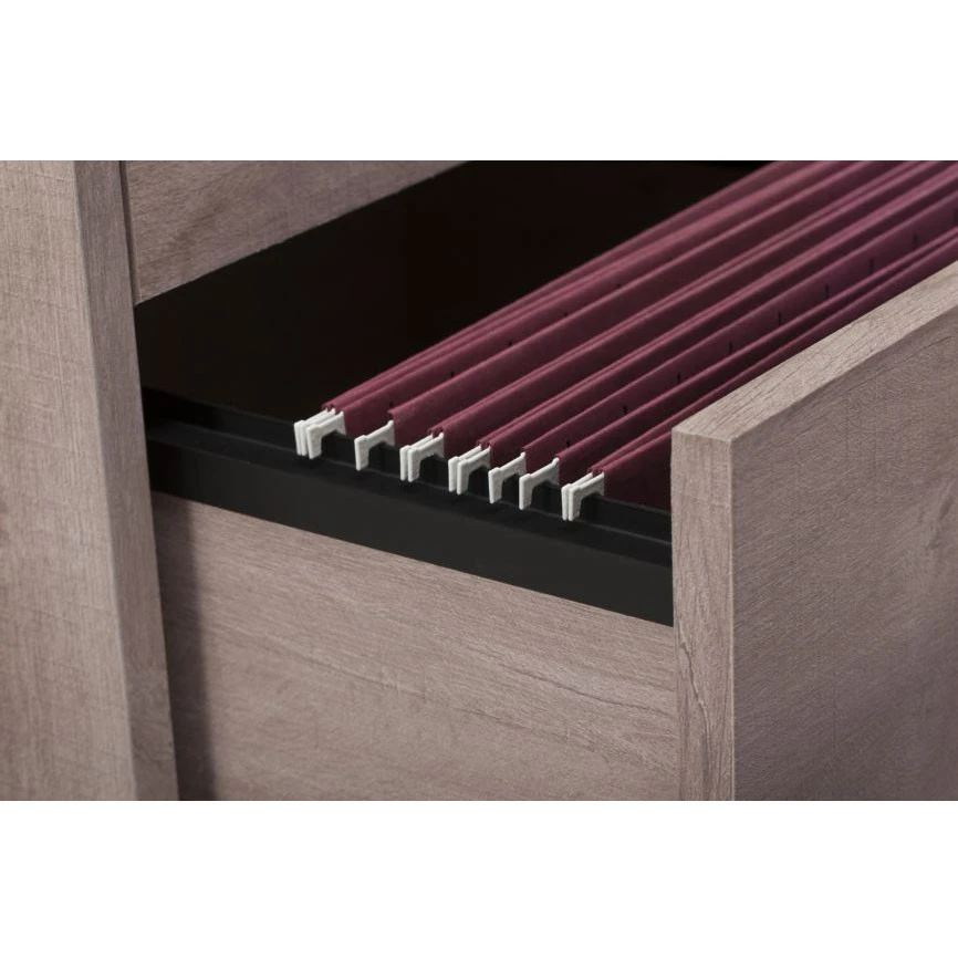 Bush Key West 54W Single Pedestal Desk With 2 Drawer Mobile Pedestal - KWS006WG - Image 3