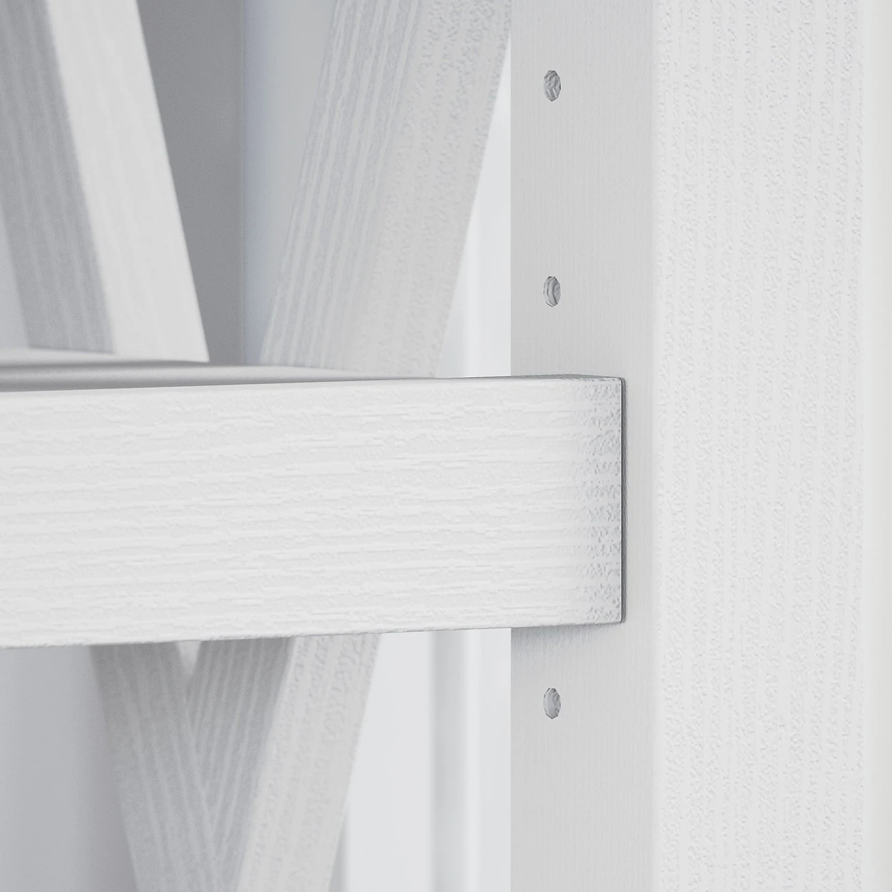 Bush Key West Secretary Desk With Storage And 5 Shelf Bookcase Pure White Oak - KWS012WT - Image 6