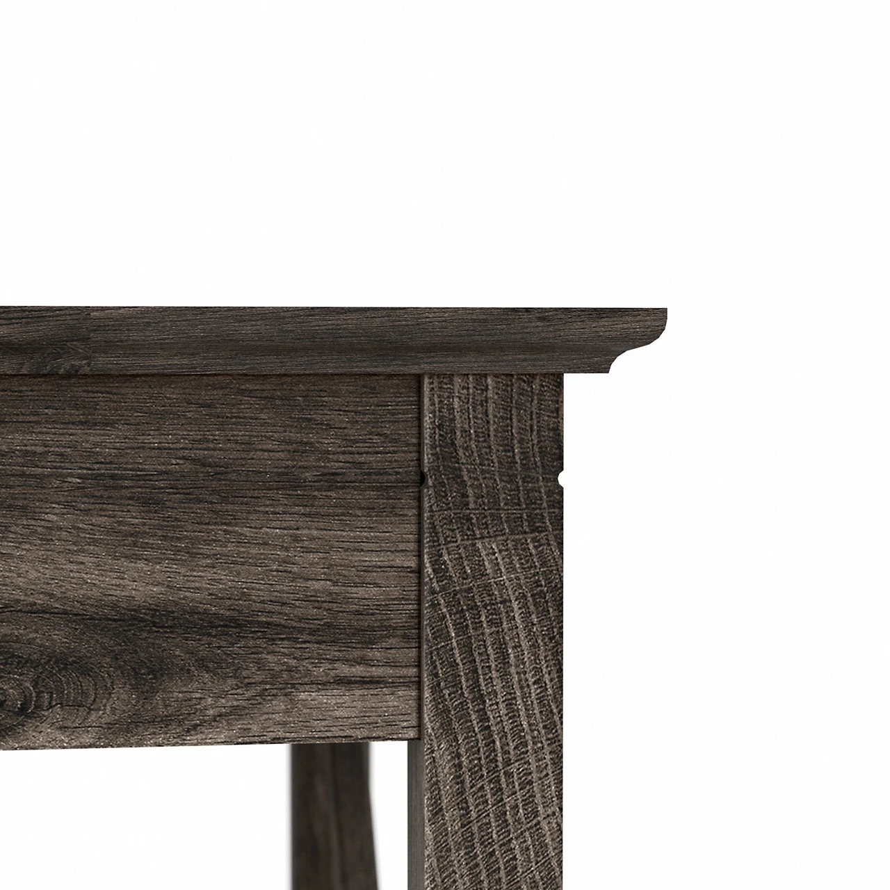 Bush Furniture Key West 60W L Shaped Desk With 2 Drawer Lateral File Cabinet In Dark Gray Hickory - KWS014GH - Image 5