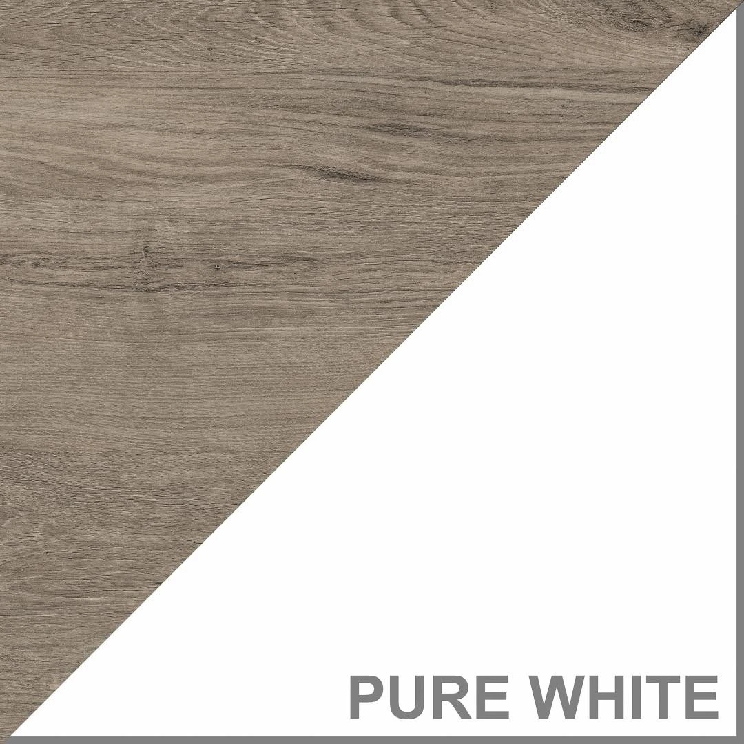 Bush Key West 60W L-Shaped Desk With Mobile File Cabinet And 5 Shelf Bookcase Shiplap Gray - KWS016G2W - Image 9