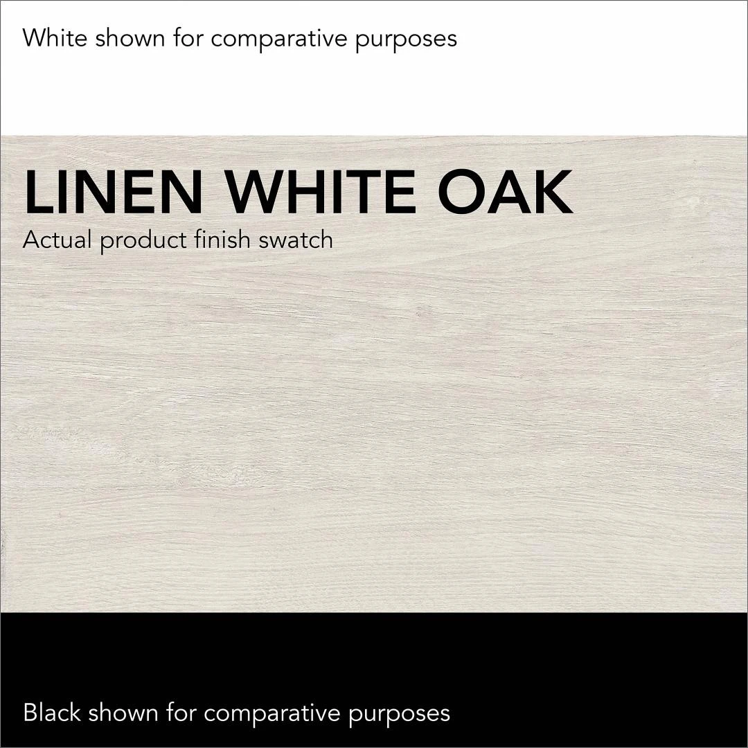 Bush Key West 60W L-Shaped Desk With Mobile File Cabinet And 5 Shelf Bookcase Linen White Oak - KWS016LW - Image 10