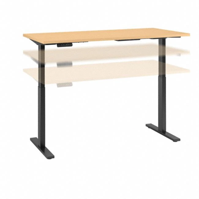 Bush Furniture Move 60 Series 60W X 30D Height Adjustable Table Standing Desk - M6S6030ACBK - Image 2