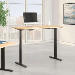 Bush Furniture Move 60 Series 60W X 30D Height Adjustable Table Standing Desk - M6S6030ACBK