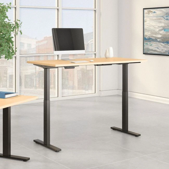 Bush Furniture Move 60 Series 60W X 30D Height Adjustable Table Standing Desk - M6S6030ACBK