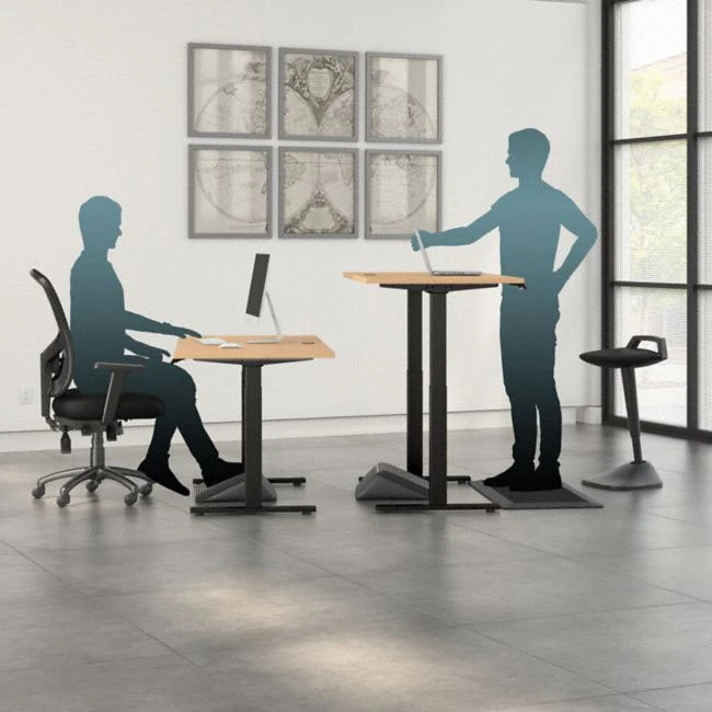 Bush Furniture Move 60 Series 60W X 30D Height Adjustable Table Standing Desk - M6S6030ACBK - Image 9